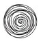Kingston Living 29.75" Black Abstract Overlapping Circles Wall Decor